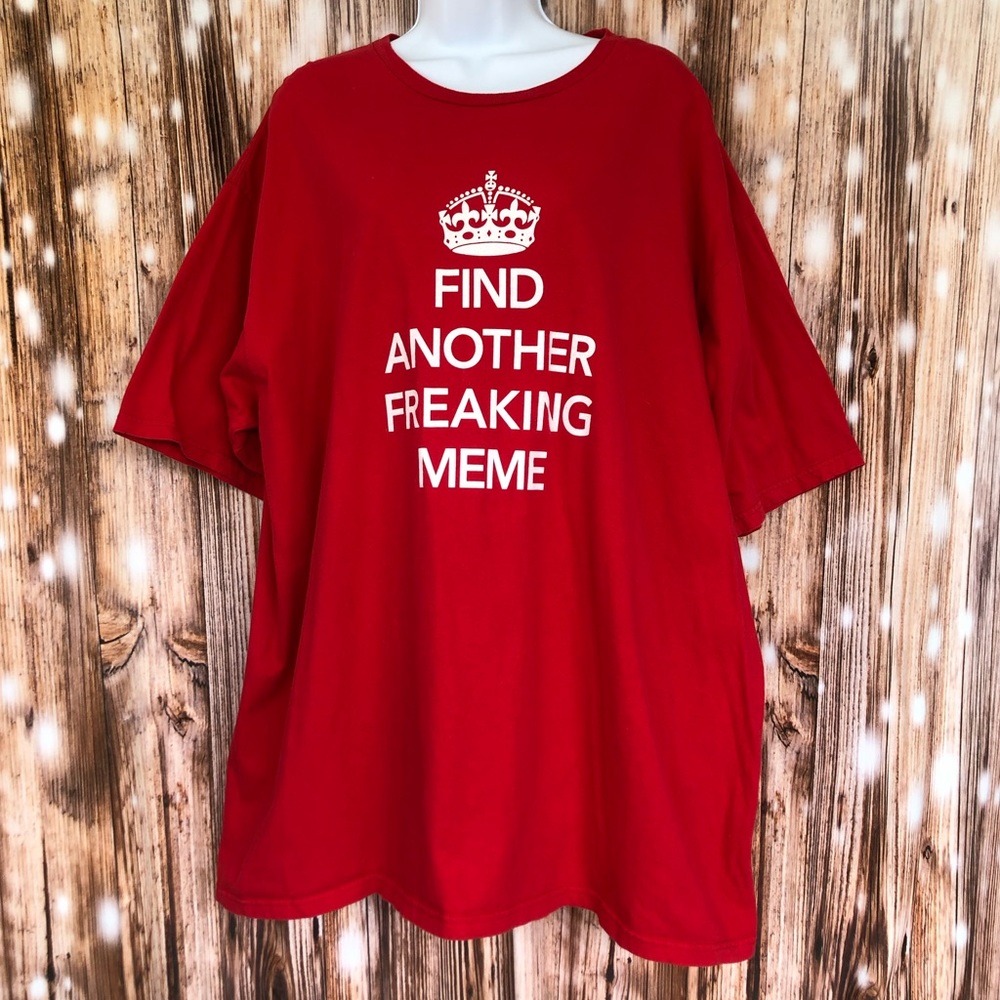 Rooster Teeth “Find Another Fucking Meme” Red Tee